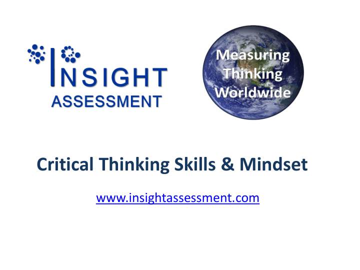 critical thinking skills mindset