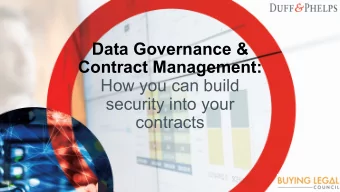 contracts  Our Cybersecurity Webinar Series  To help you understand the cyber risk in your legal