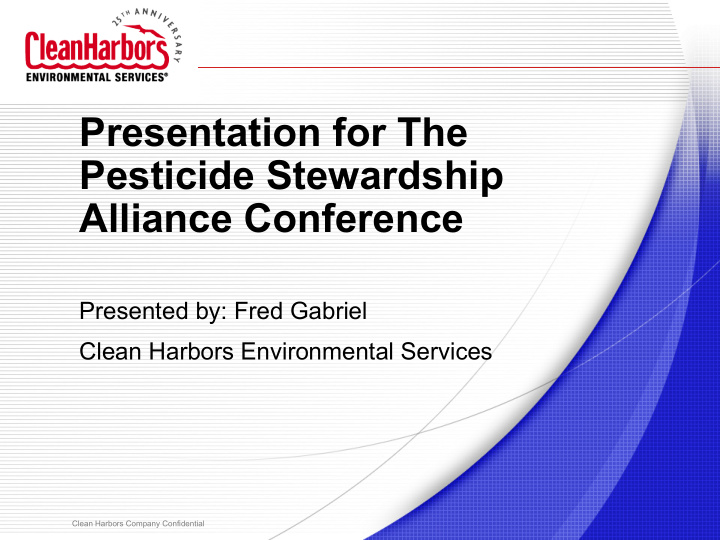 presentation for the pesticide stewardship alliance