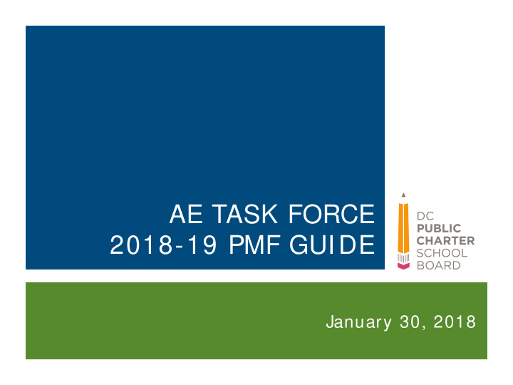 ae task force 2018 19 pmf guide