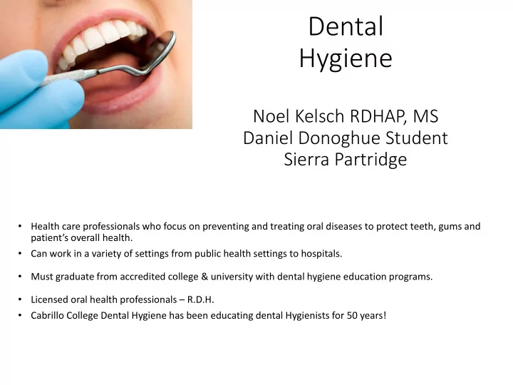 dental hygiene