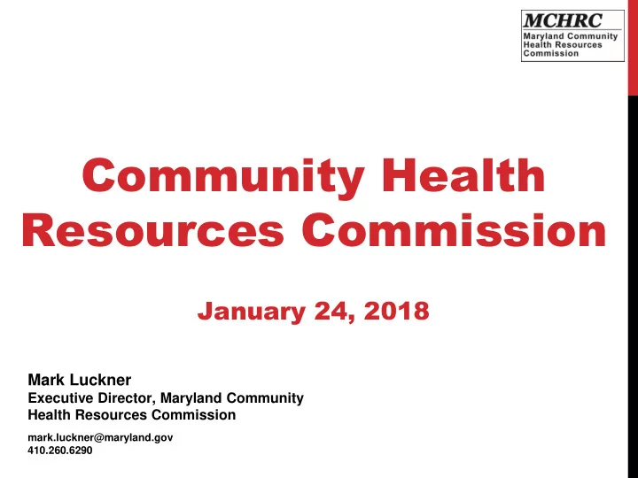 community health