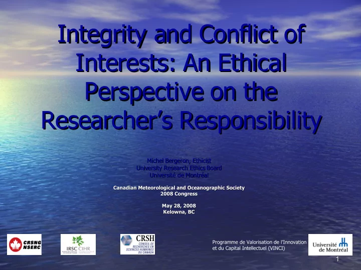 integrity and conflict of integrity and conflict of