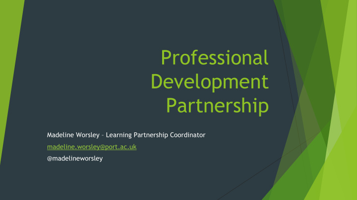 professional development partnership