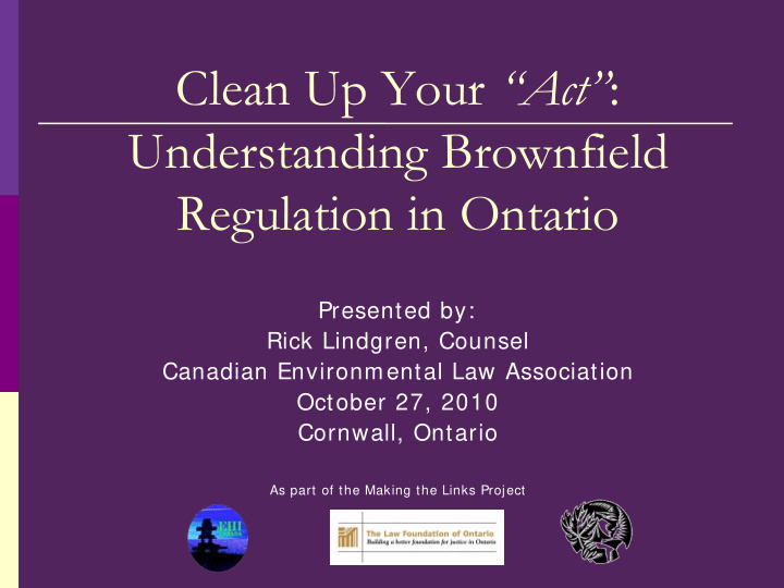 clean up your act understanding brownfield regulation in