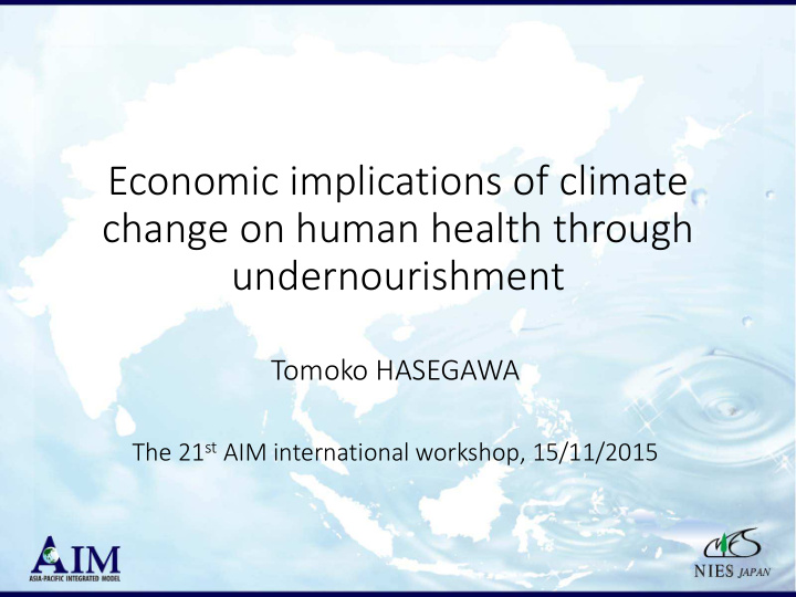 economic implications of climate change on human health