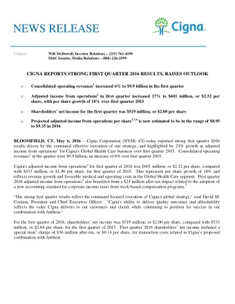 2  CONSOLIDATED HIGHLIGHTS The following table includes highlights of results and reconciliations