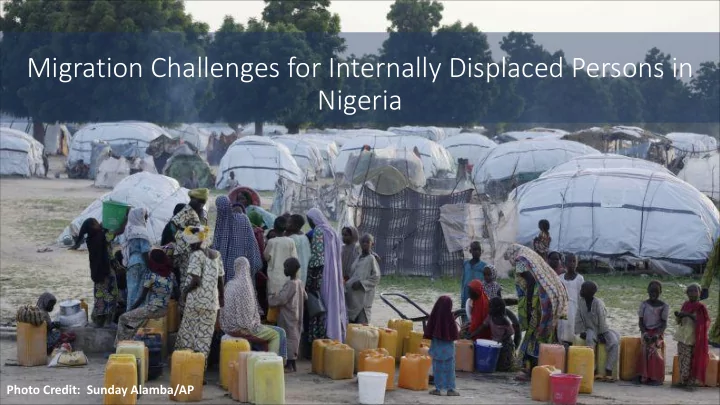 migration challenges for internally displaced persons in