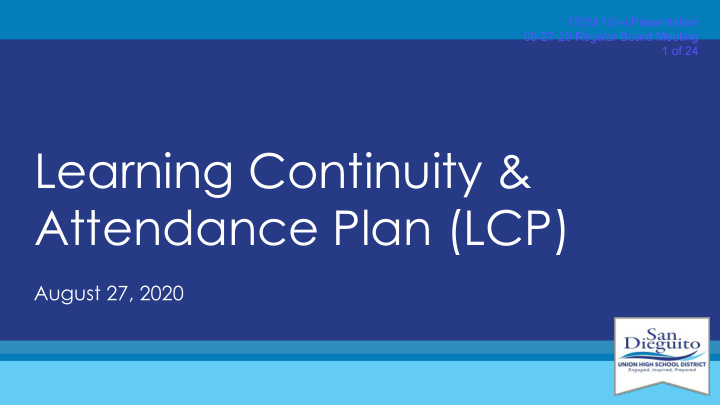 learning continuity attendance plan lcp