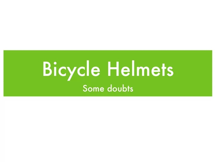 bicycle helmets