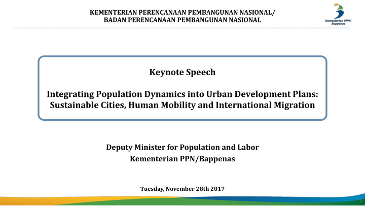 integrating population dynamics into urban development