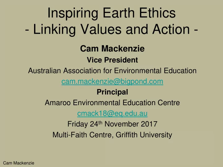 linking values and action
