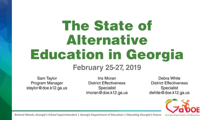 richard woods georgia s school superintendent georgia