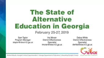 Richard Woods, Georgias School Superintendent | Georgia Department of Education | Educating