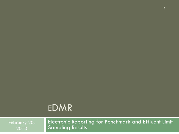 e dmr