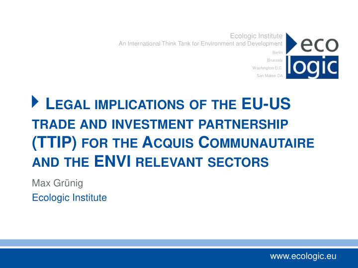 areas of ttip and scope of study