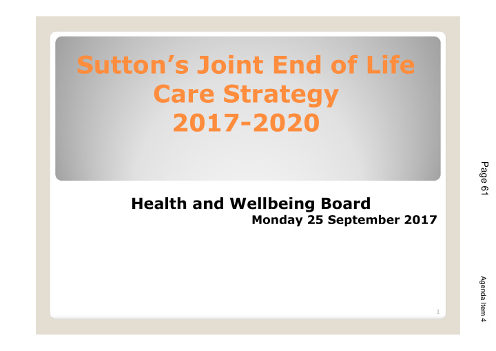 sutton s joint end of life care strategy 2017 2020