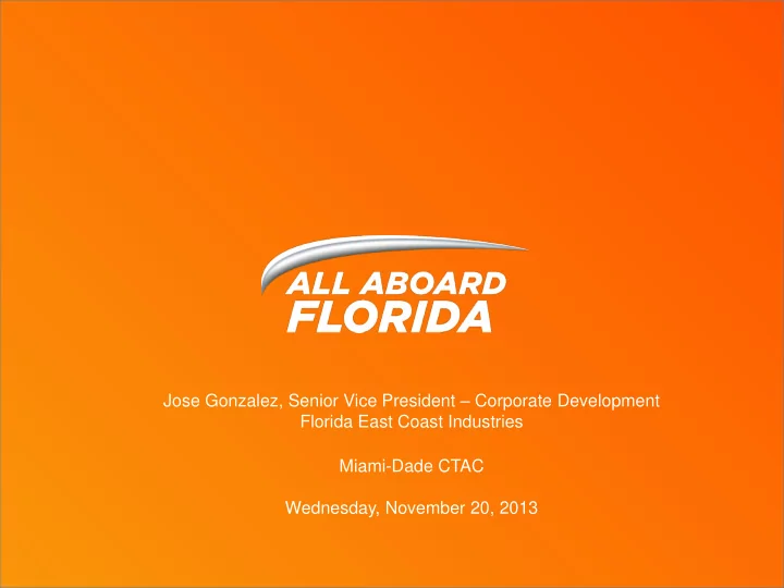 miami dade ctac wednesday november 20 2013 transforming