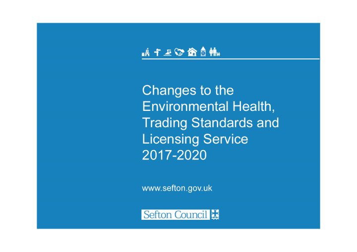 changes to the environmental health trading standards and