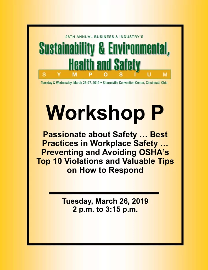 workshop p