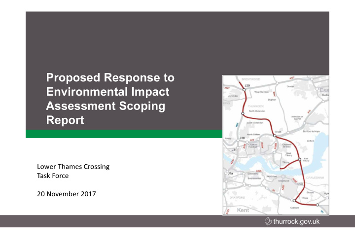 proposed response to environmental impact assessment