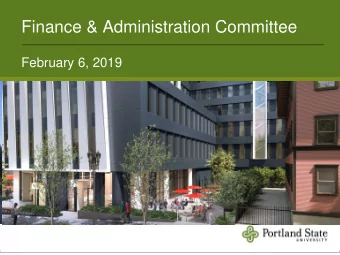 Finance &amp; Administration Committee  February 6, 2019  1  Agenda    Call to