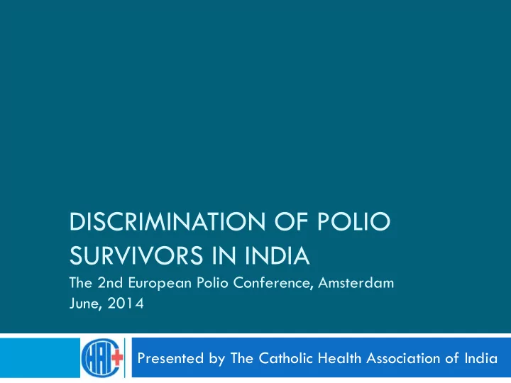 discrimination of polio
