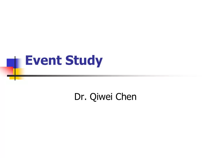 event study