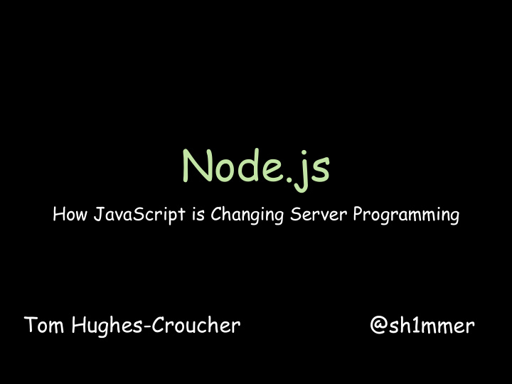 node js