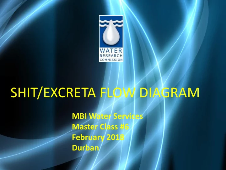 shit excreta flow diagram