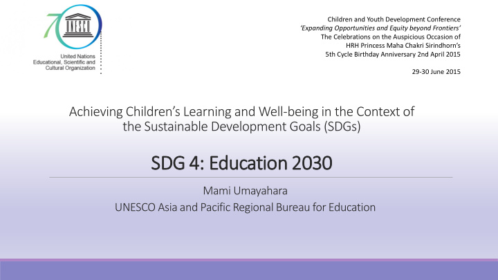 sdg dg 4 education 2 2030 30