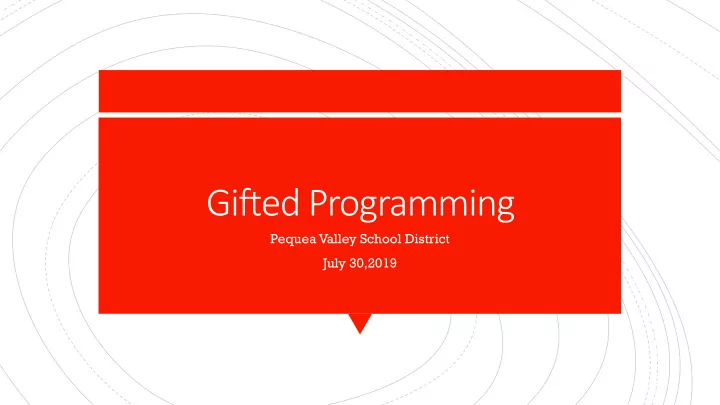 gifted programming