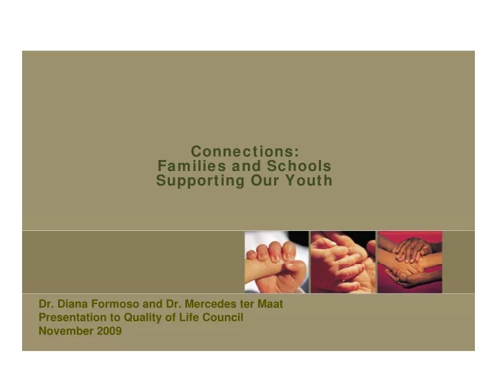 connections families and schools families and schools