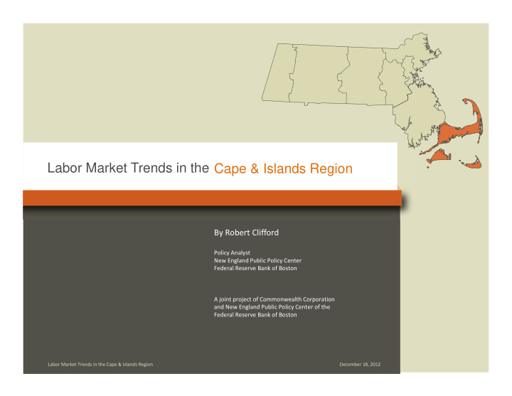 labor market trends in the cape islands region