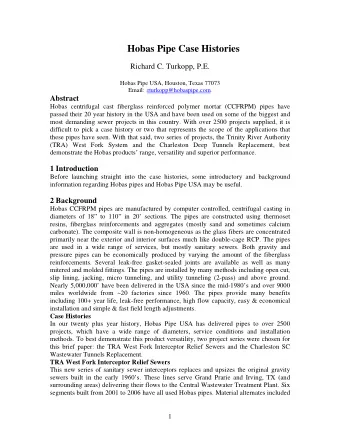 only RCP with 360 degree PVC lining or CCFRPM pipes. Installation has been mostly  by open cut, but