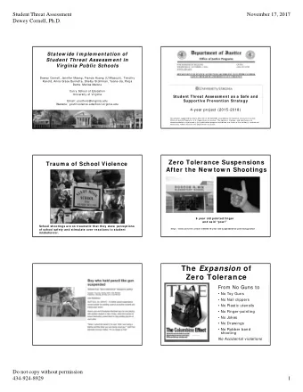 The Expansion of  Zero Tolerance  From No Guns to   No Toy Guns   No Nail clippers   No