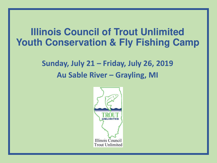 illinois council of trout unlimited