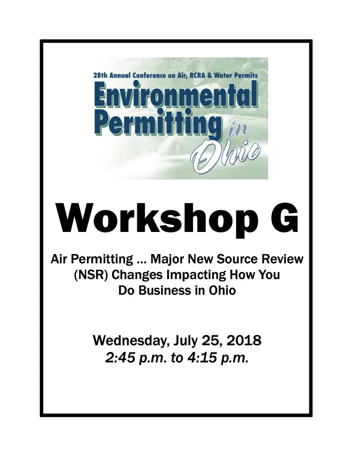 workshop g
