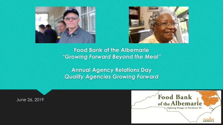 quality agencies growing forward