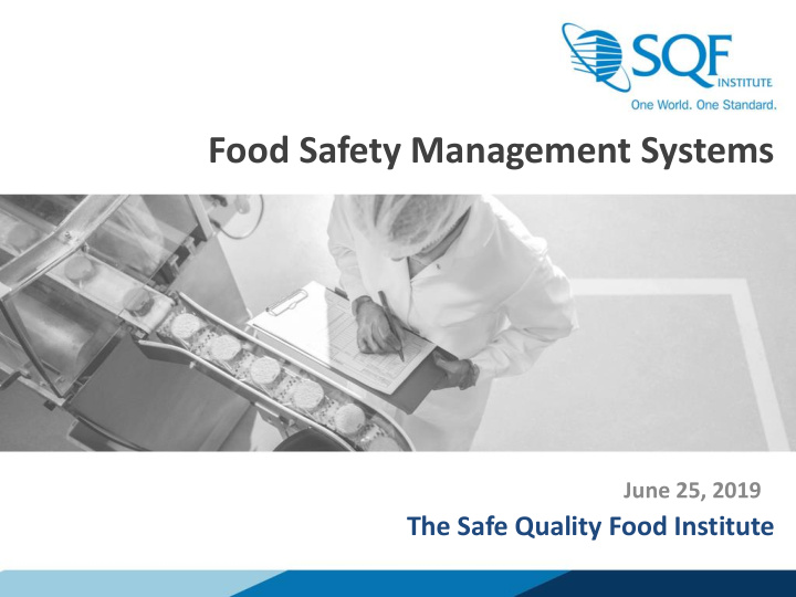 food safety management systems