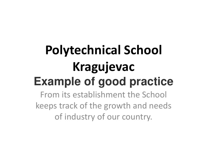 polytechnical school