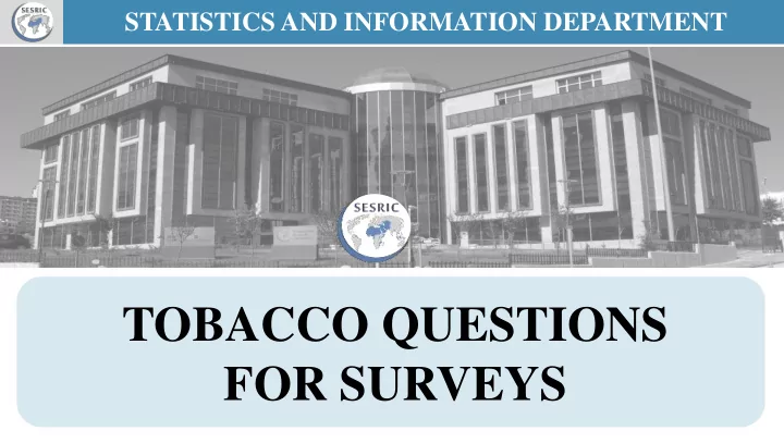 tobacco questions