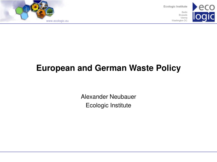 european and german waste policy
