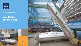 Yara Marine  Technologies  We provide technologies to  enable a greener maritime industry  Quality