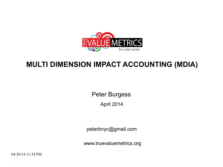 multi dimension impact accounting mdia