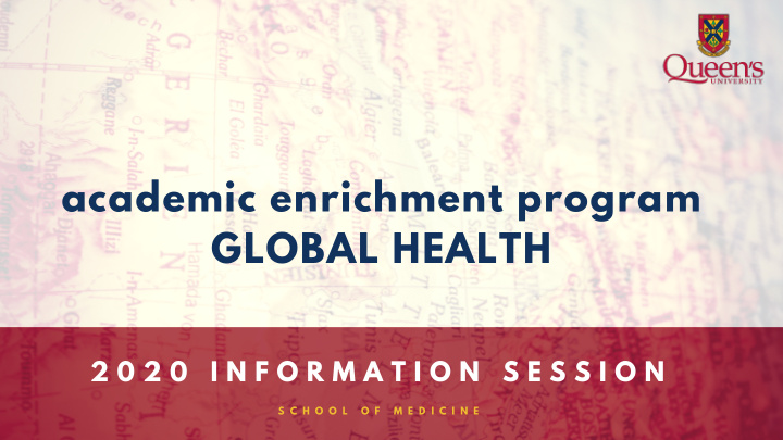 academic enrichment program global health
