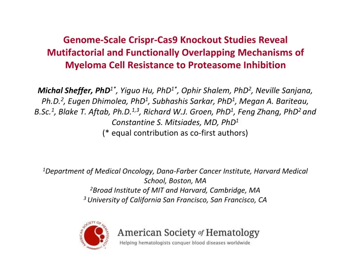 genome scale crispr cas9 knockout studies reveal