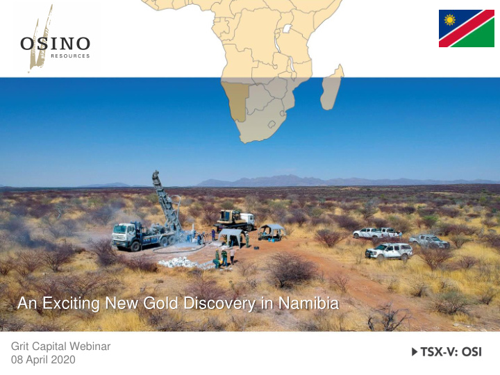 an exciting new gold discovery in namibia