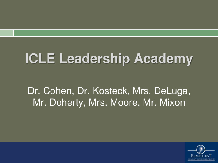 icle leadership academy