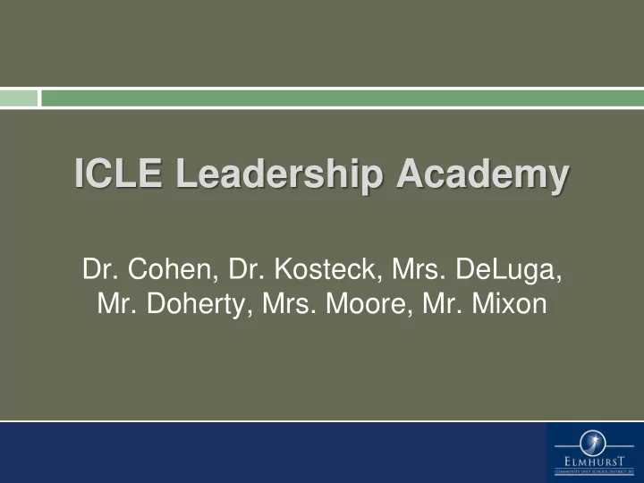 icle leadership academy